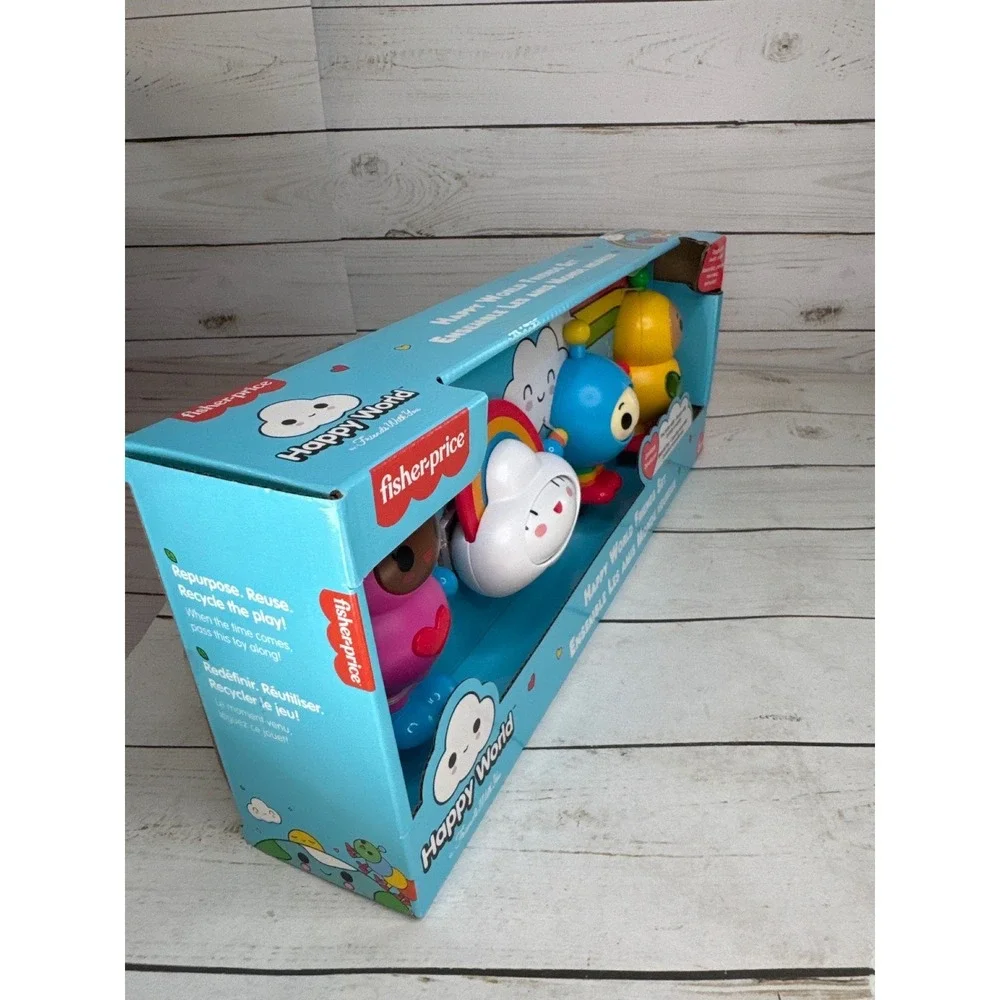 Fisher Price Happy World Friends‎ Baby Toy Set HDG95 Infant Sensory NEW